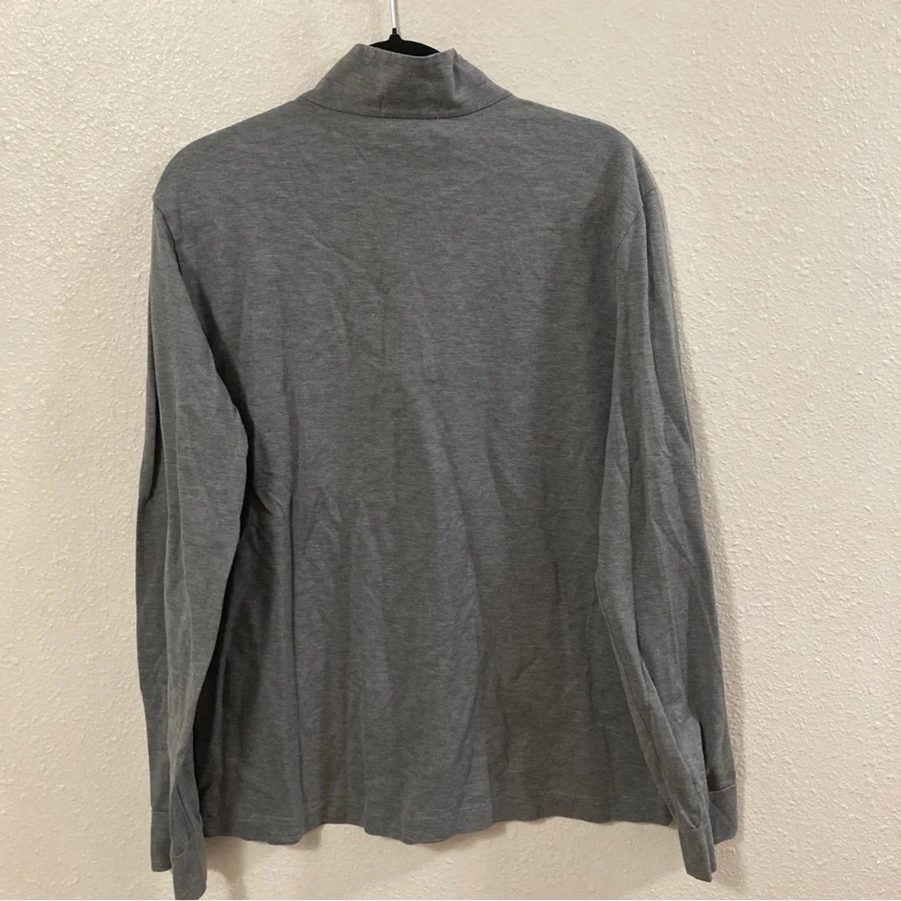 Polo by Ralph Lauren Men's Gray Quarter-Zip Shirt L Gray - Picture 11 of 15